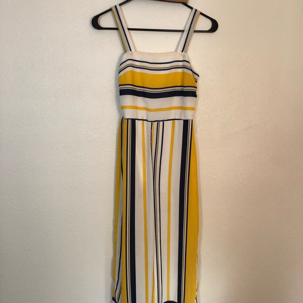 Blue and yellow long jumper